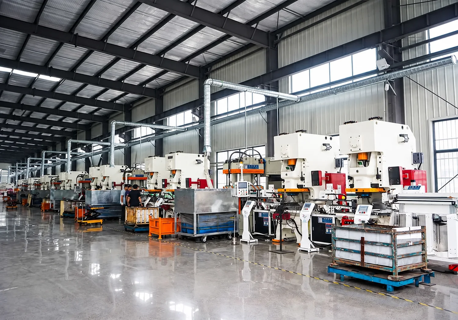 Automated production line at China Brake Factory